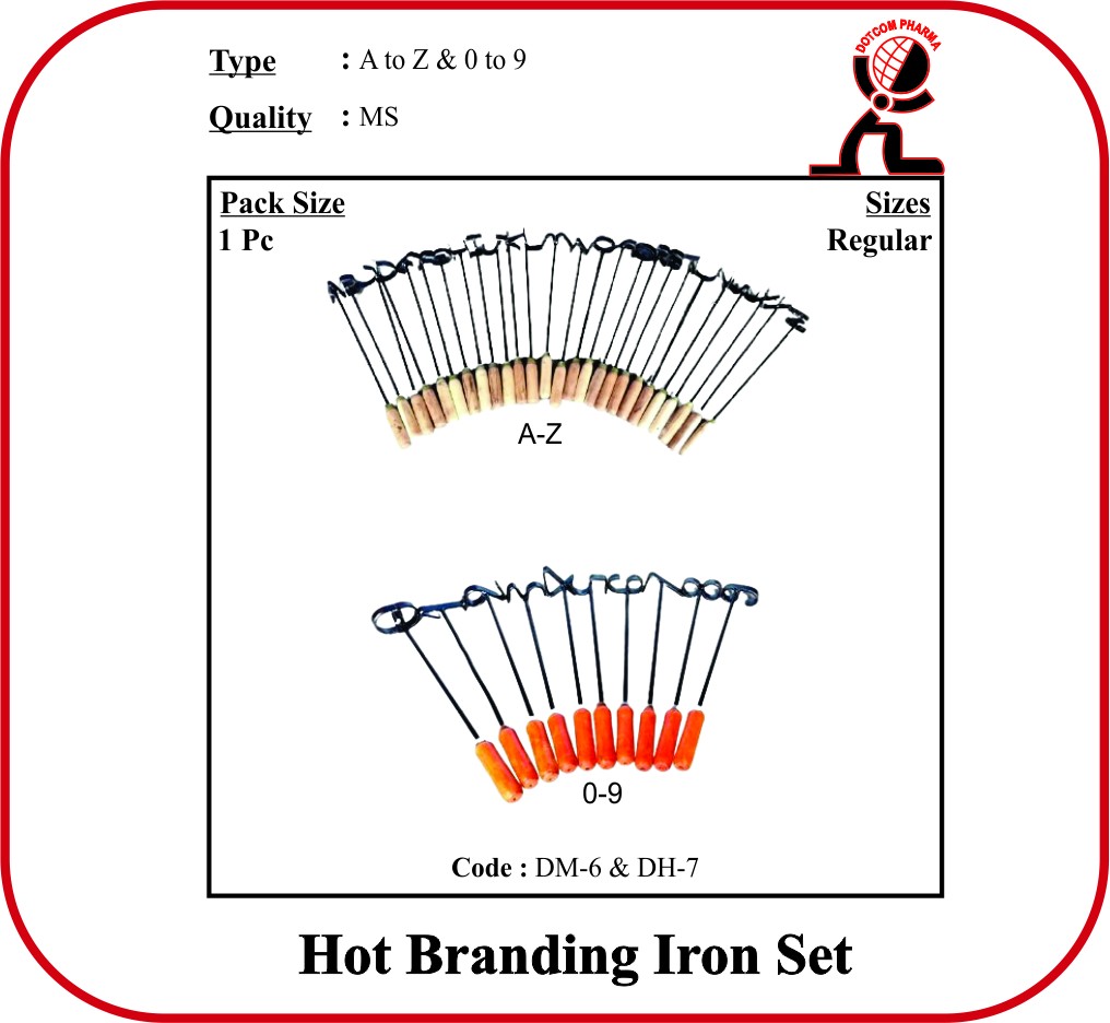Hot Branding Iron Set