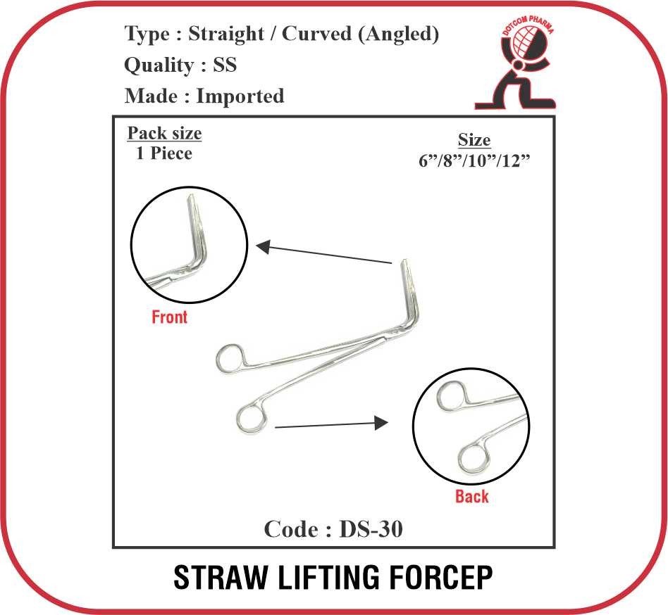 Straw Lifting Forceps