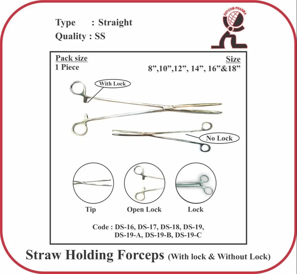 Straw Holding Forceps