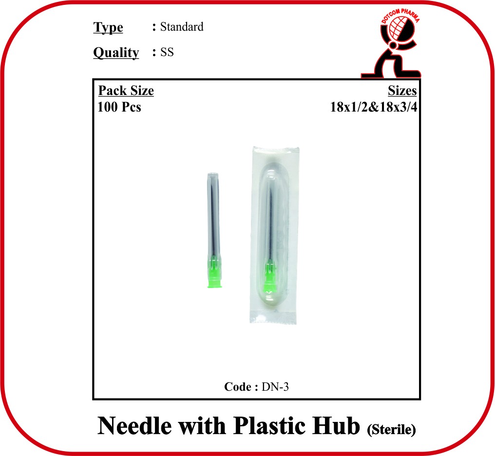 Needle With Plastic Hub