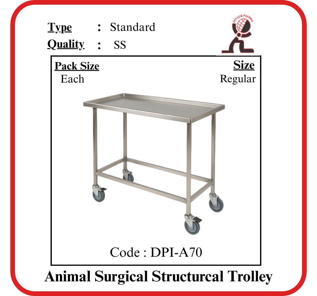 Animal Surgical Structural Trolley